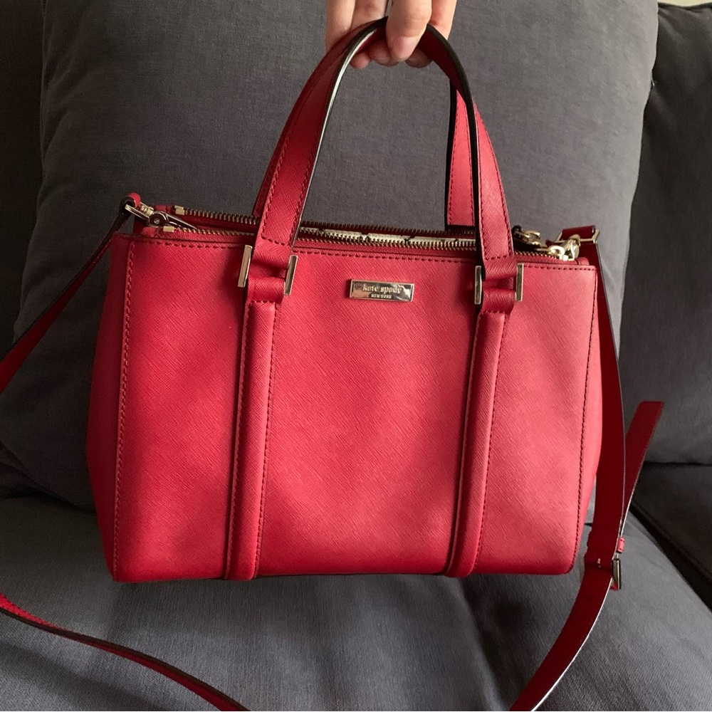 Kate Spade New York | Pill Box Red Small Loden-Newbury Lane Satchel